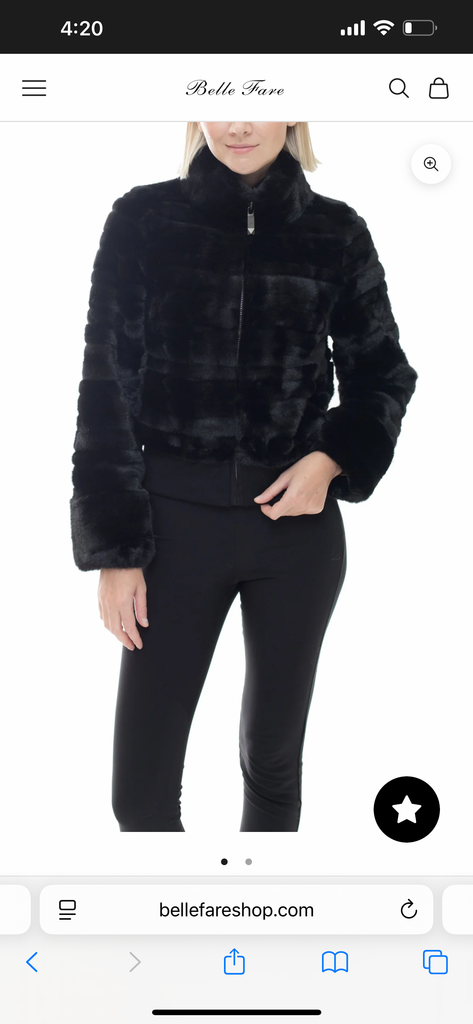 Belle Fare faux fur jacket