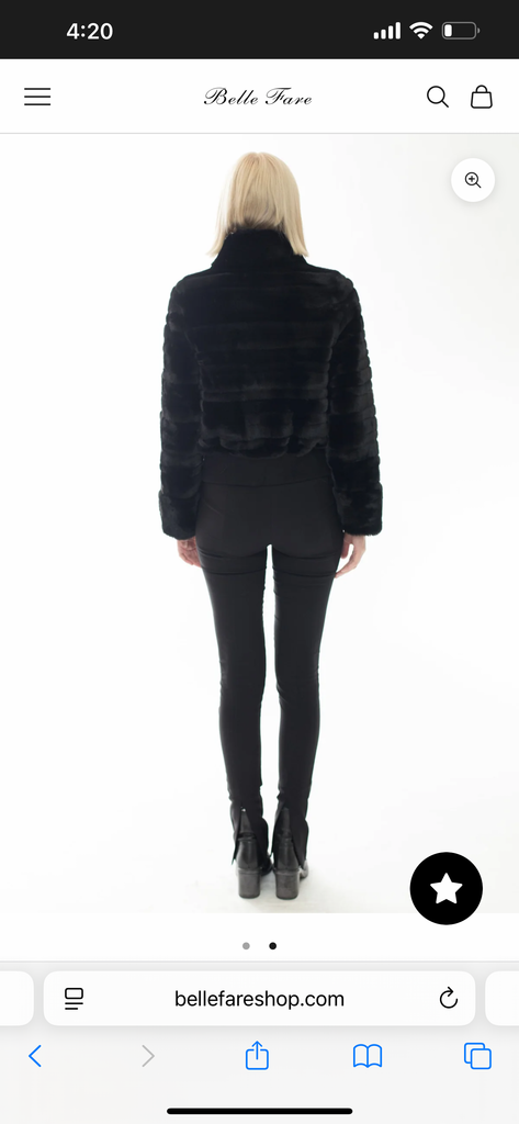 Belle Fare faux fur jacket